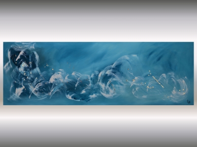 Pacific – Blue Abstract Ocean Painting