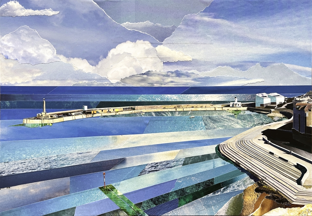 Margate King's Steps | Kent Coast | Original Magazine Collage