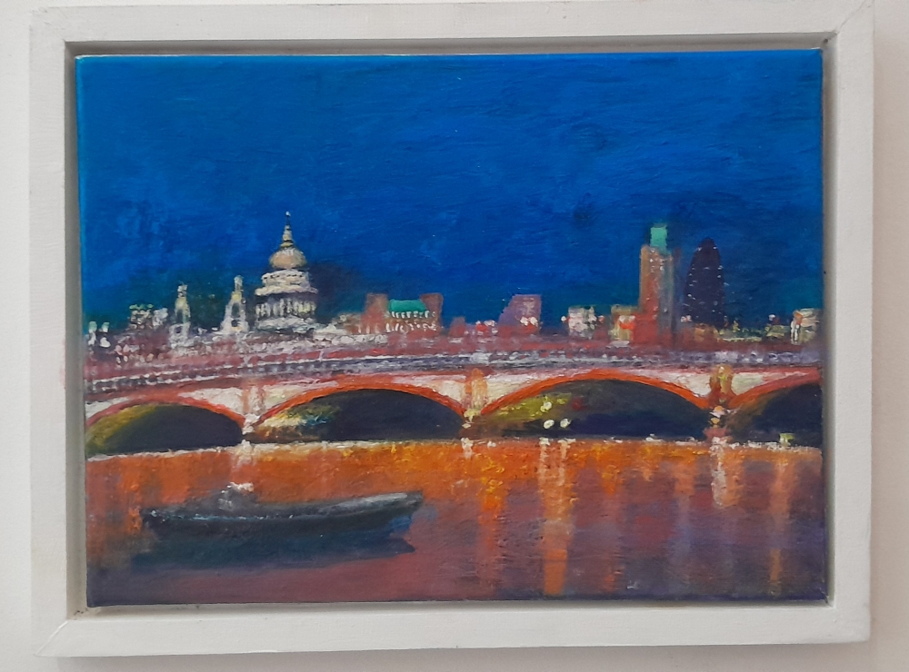 St Paul's & Blackfriars Bridge at night 