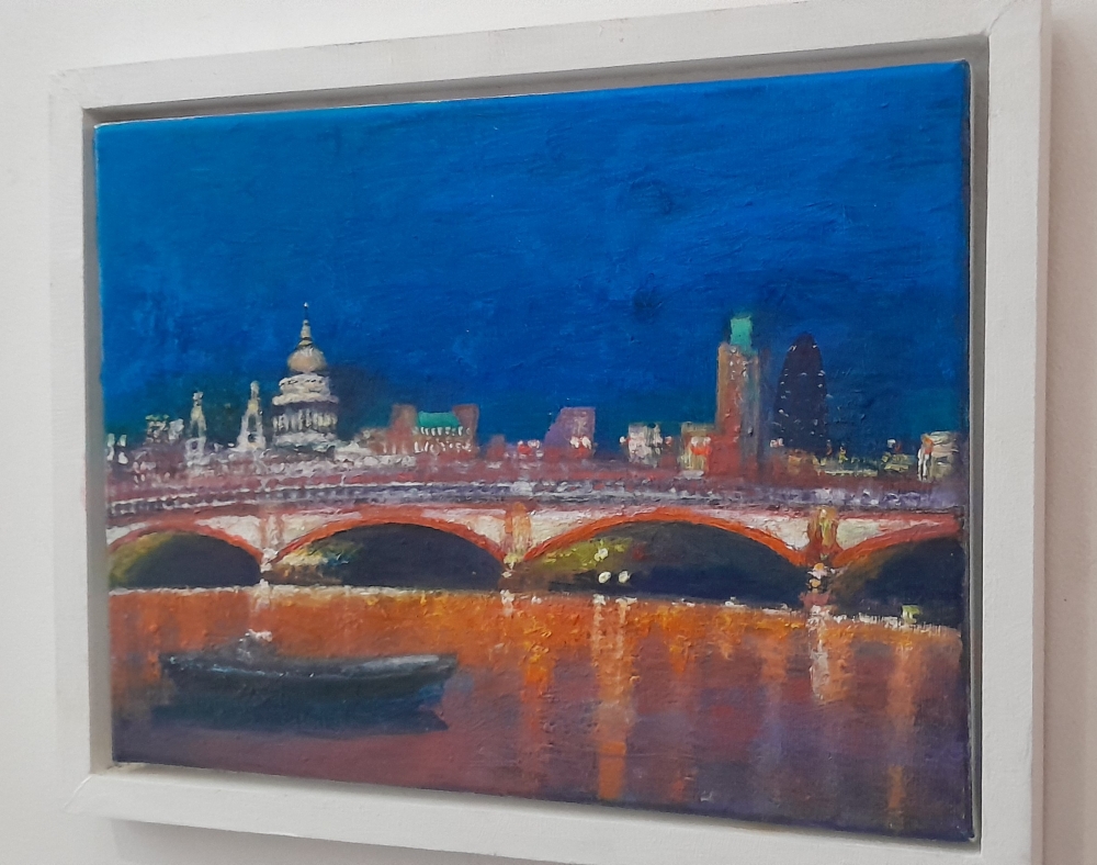 St Paul's & Blackfriars Bridge at night 