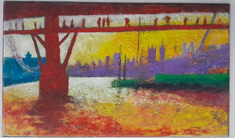 Westminster from Jubilee Bridge 