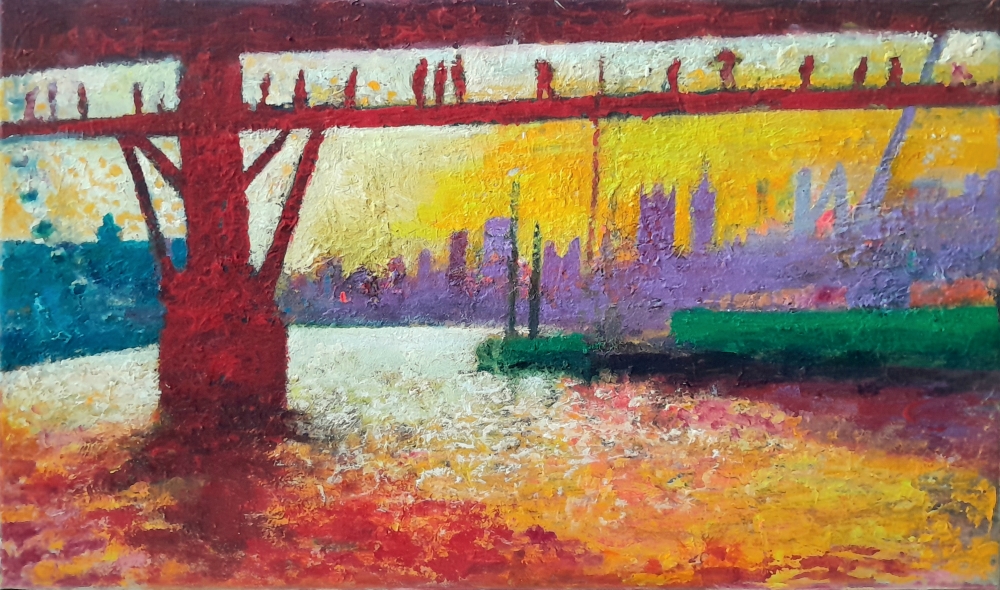 Westminster from Jubilee Bridge 