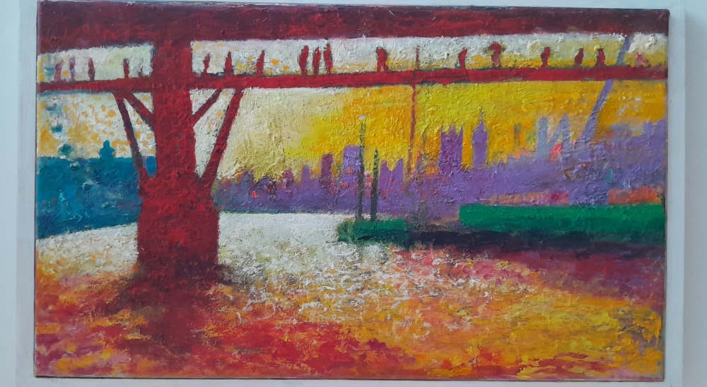 Westminster from Jubilee Bridge 