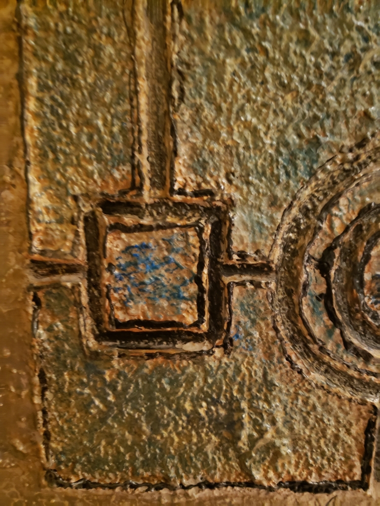 Number 666, Acrylic, on canvas, 16x48x1.5 inch, SKU 1036 