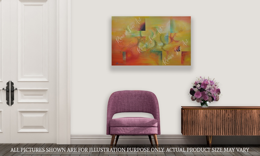 Passion of tranquility, Acrylic on canvas, 30x48, SKU 1096 