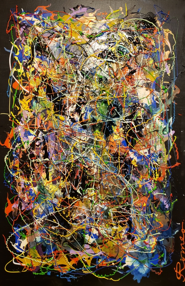 Night's Dreams, Acrylic on canvas, 24x36 inch SKU-1151 