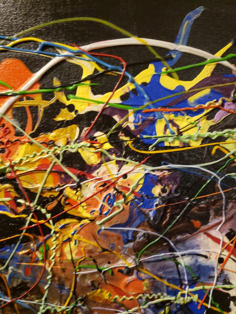 Night's Dreams, Acrylic on canvas, 24x36 inch SKU-1151 