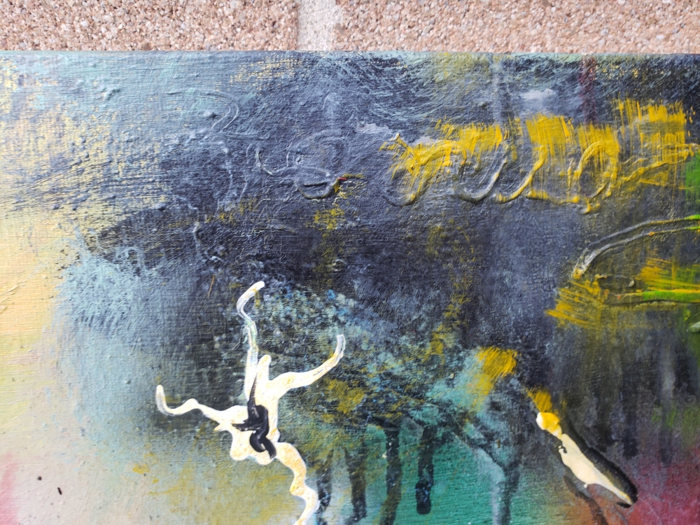 Reptilian Galaxy, acrylic on canvas, 30x40 inch, 76x101.5 cm, SKU 1199