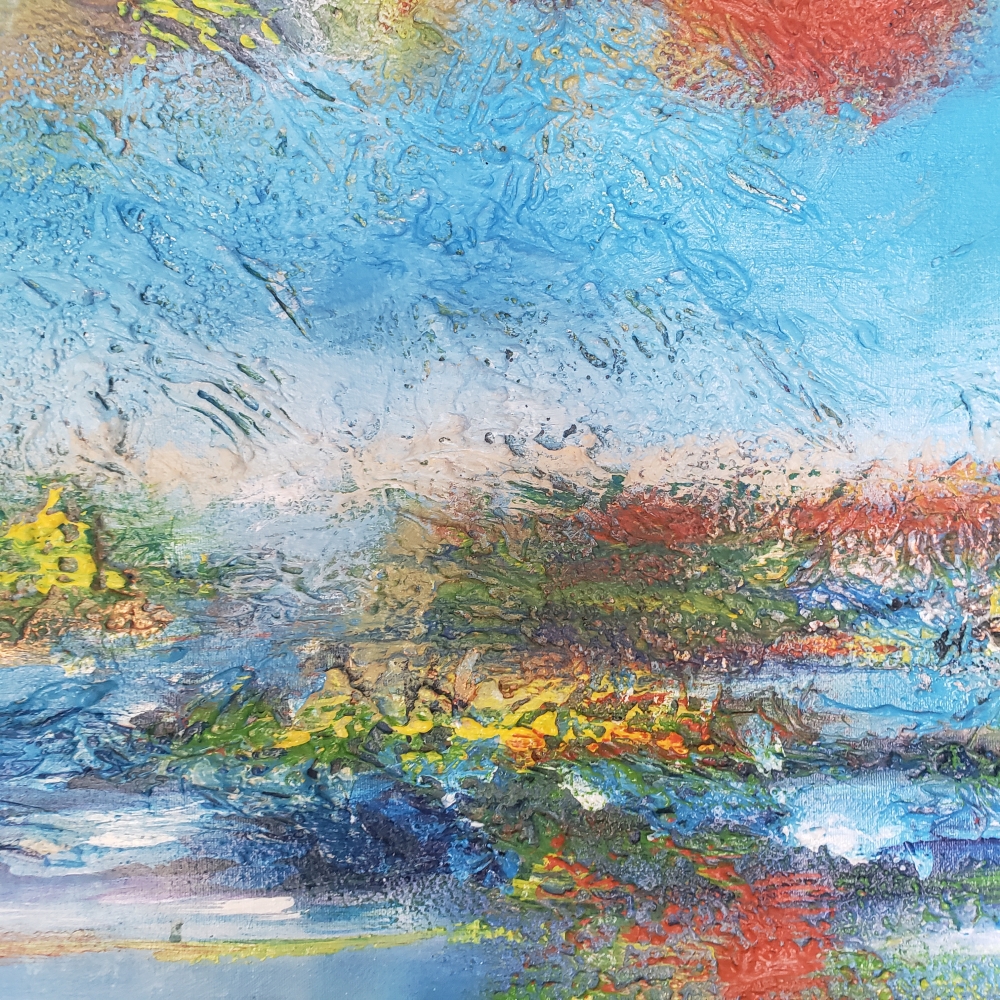 Superb summer in colors, Is a poem of light and atmosphere, 24x72 inch, 61x183 cmSKU 1201