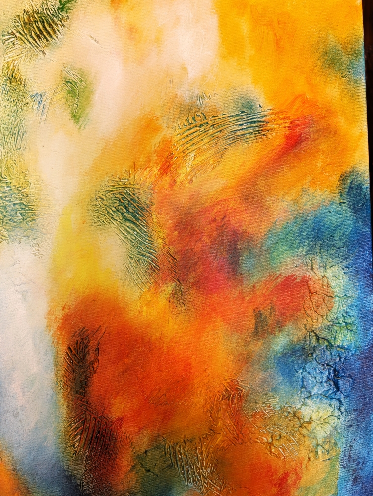 Stereo in wild laguna, acrylic on canvas,  36x48 inch, 96.5x122 cm, SKU 1208