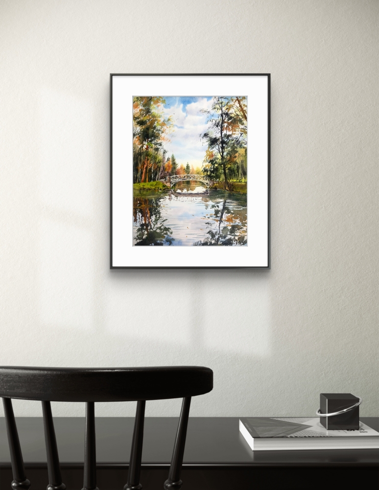 Autumn park in St. Petersburg