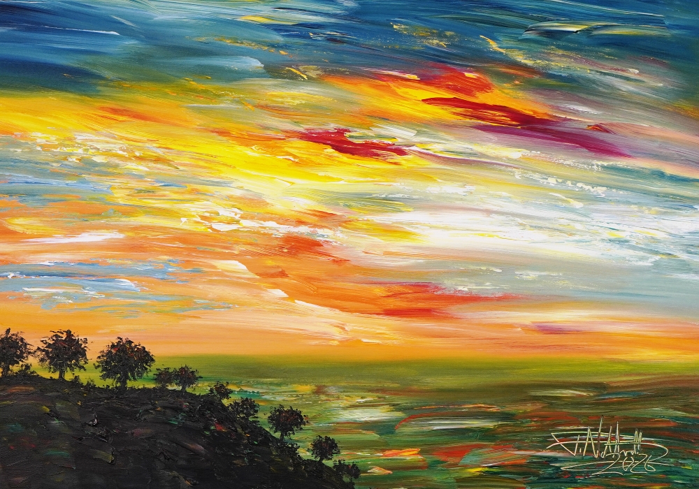 Romantic Evening Landscape S 2