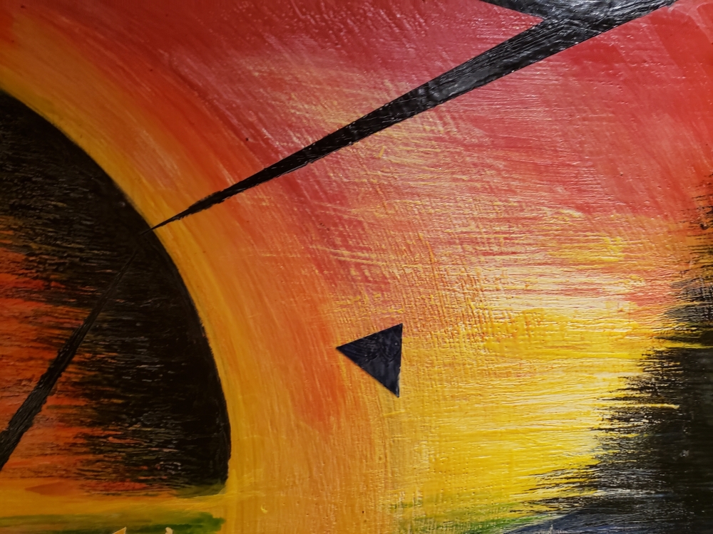 Number Six-6, organic beeswax, on board, 32x48 inch, 81x122 cm, SKU 2002 