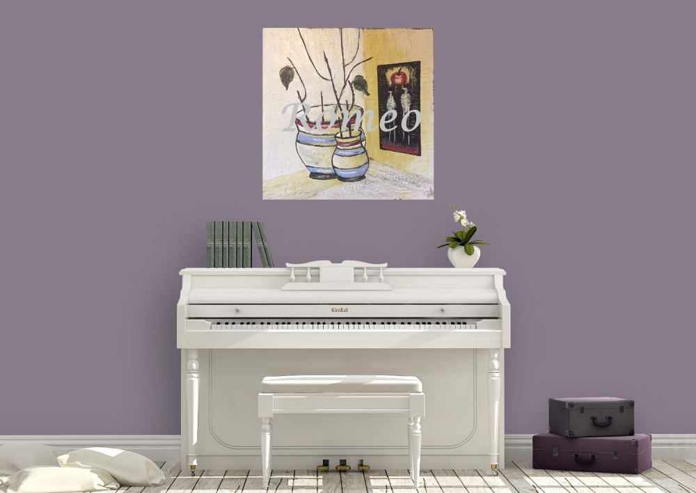 Adam and Eve, organic bees-wax on plywood, 24x24Hx1, inch, SKU 2003