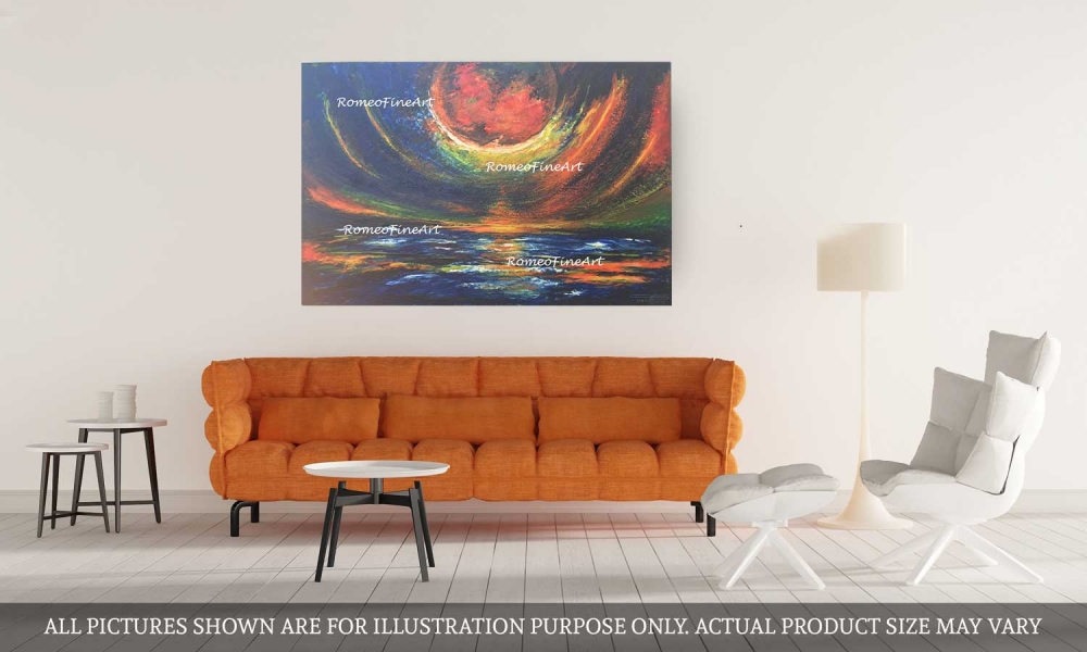 The panoramic night, organic beeswax on plywood, 32x48 inch, SKU 2008