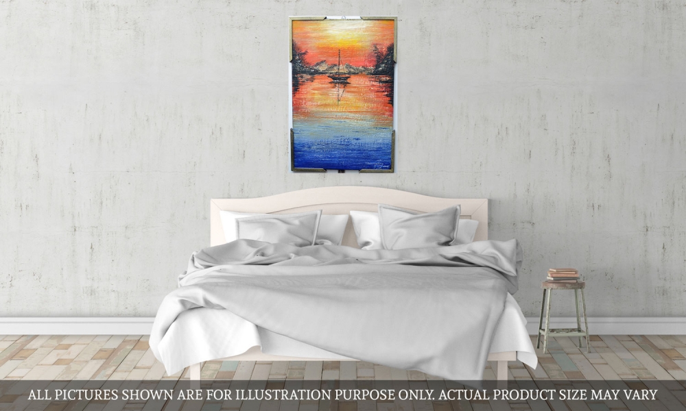 Landscape 2, 1000 Islands, bees-wax on plywood, 24X36X1.5 inch, 61.X91.5X3.5 cm, SKU 2010 