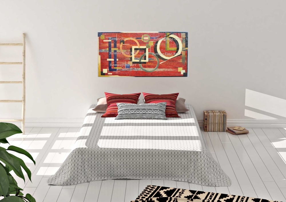 Space and time,  bees-wax on plywood, 24X48x1W inch SKU 2016 