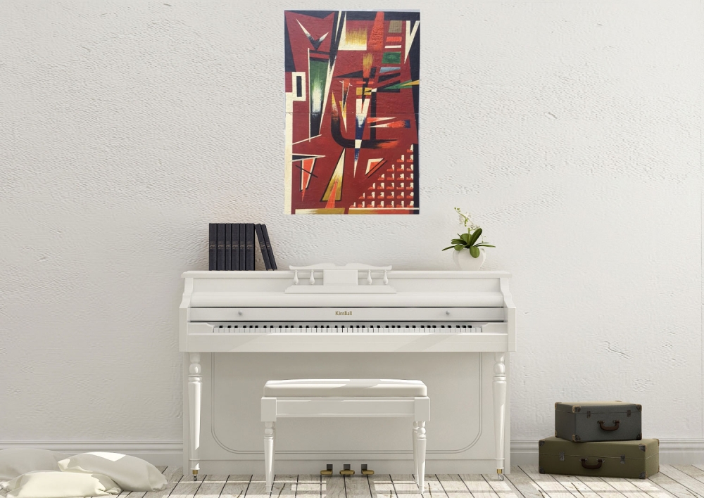 Universe's joy, organic beeswax, 24x36 inch, 2 elements, inch, SKU 2026