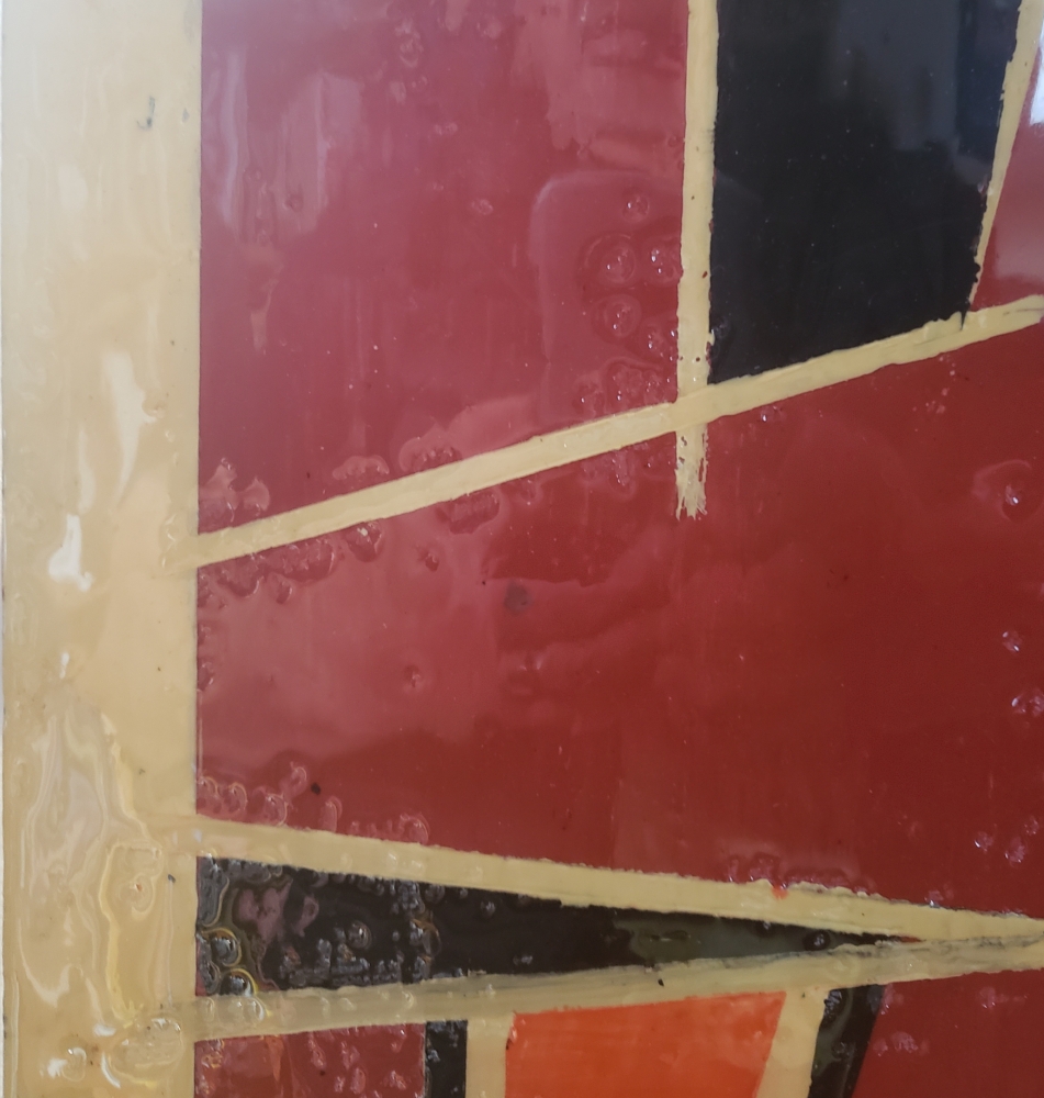 Universe's joy, organic beeswax, 24x36 inch, 2 elements, inch, SKU 2026