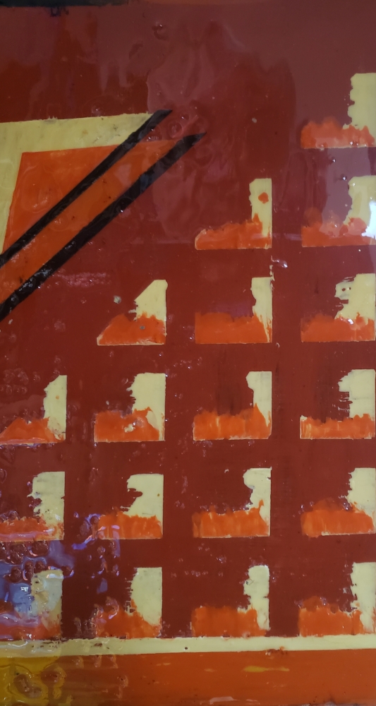 Universe's joy, organic beeswax, 24x36 inch, 2 elements, inch, SKU 2026