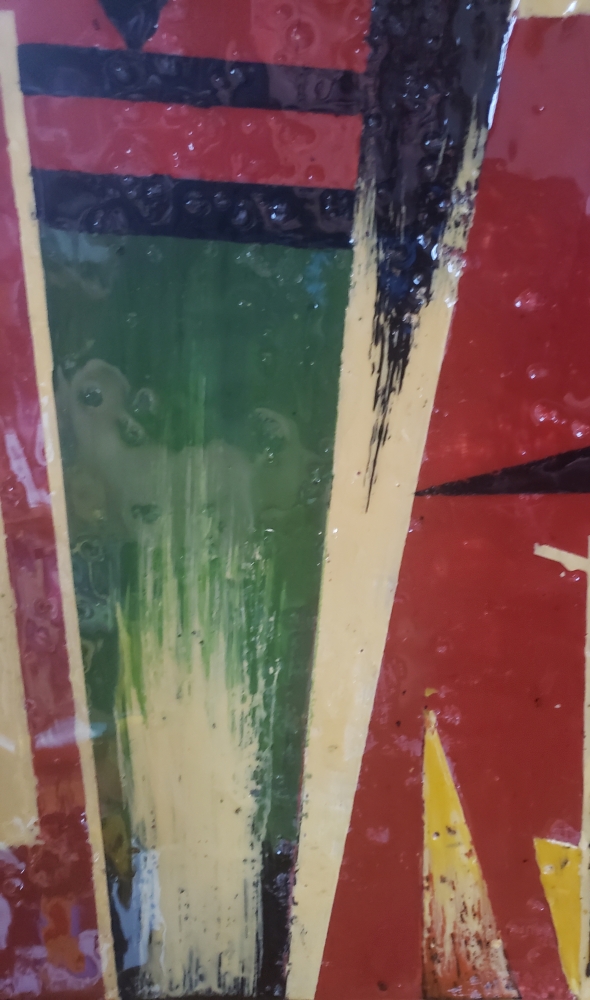 Universe's joy, organic beeswax, 24x36 inch, 2 elements, inch, SKU 2026