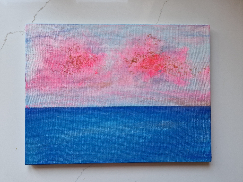 Where the sky learns the sea