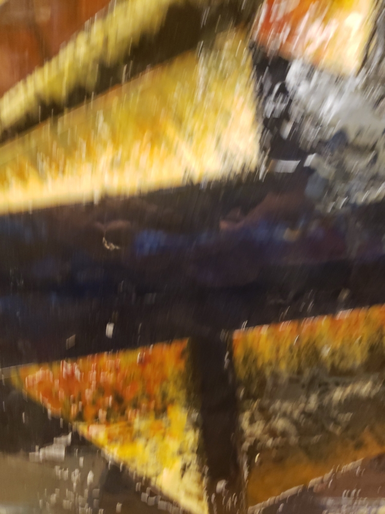 Pythagoras, organic bees-wax on plywood, 30x36 inch, SKU 2028 