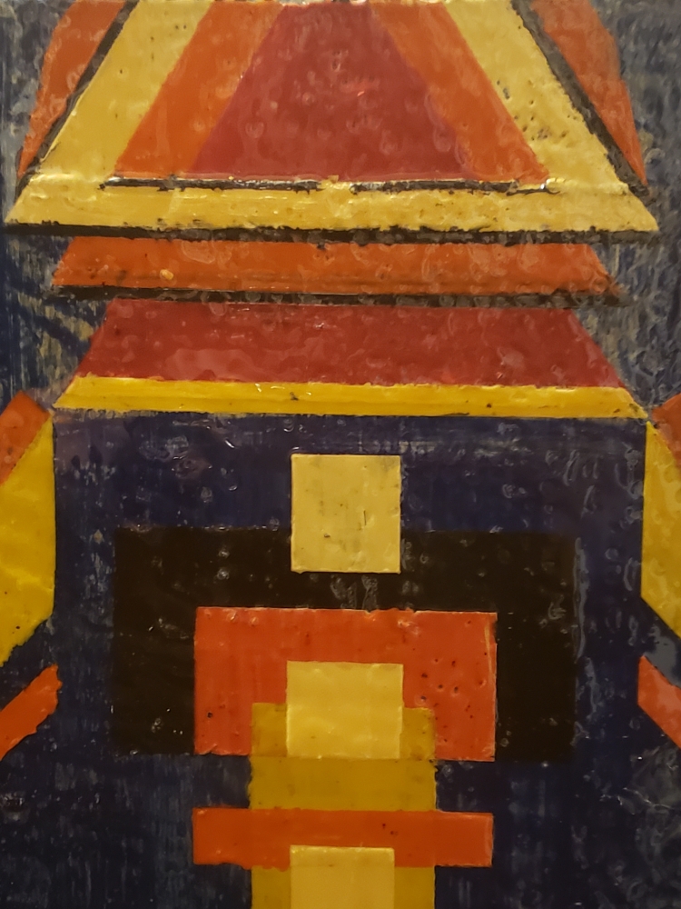 Trinity in love, organic beeswax on board, 2 elements, 36x24 inch,  SKU 2029   