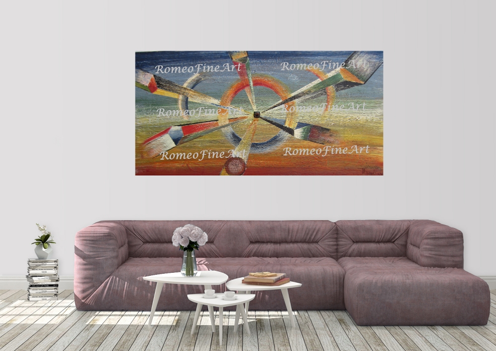 We are not alone in Universe, organic bees-wax on playwood, 24X48 inch, SKU 2038.