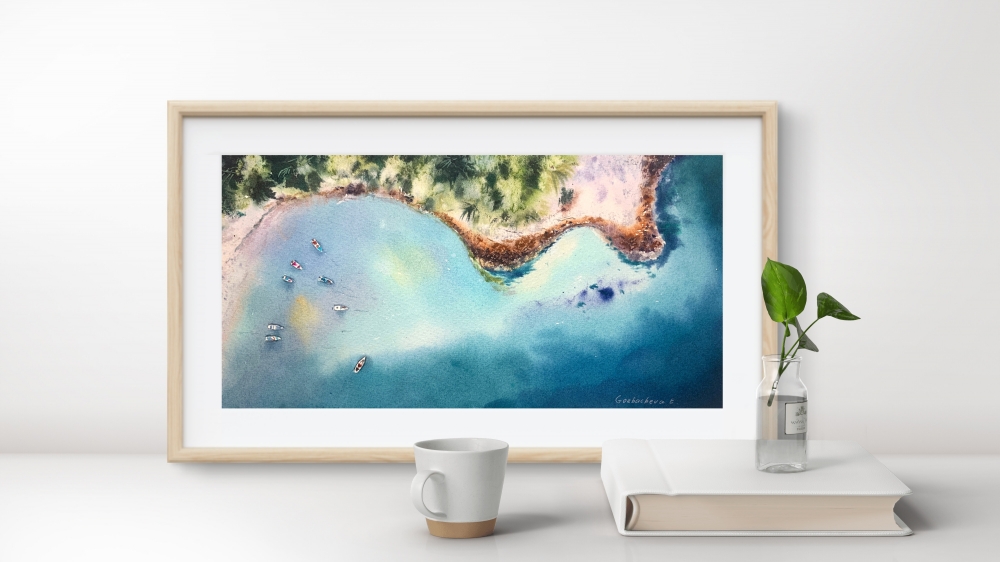 Seaside from a height of flight #5