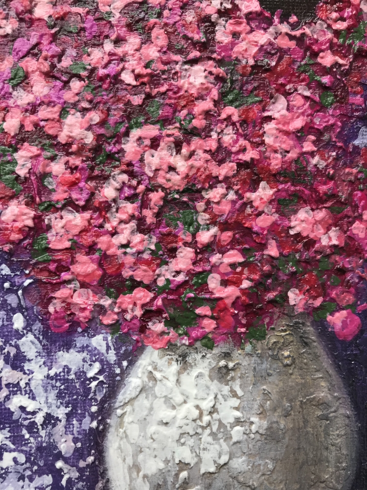 Sunlit Blossoms at the Window