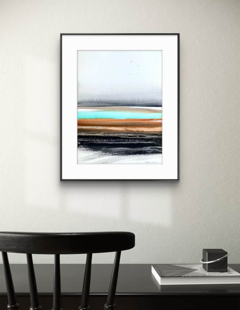 Abstraction River in the valley