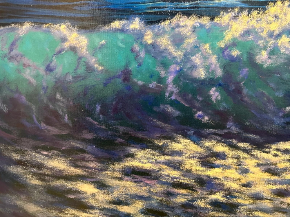 \"Eternal Serenity: A Wave's Dance\"