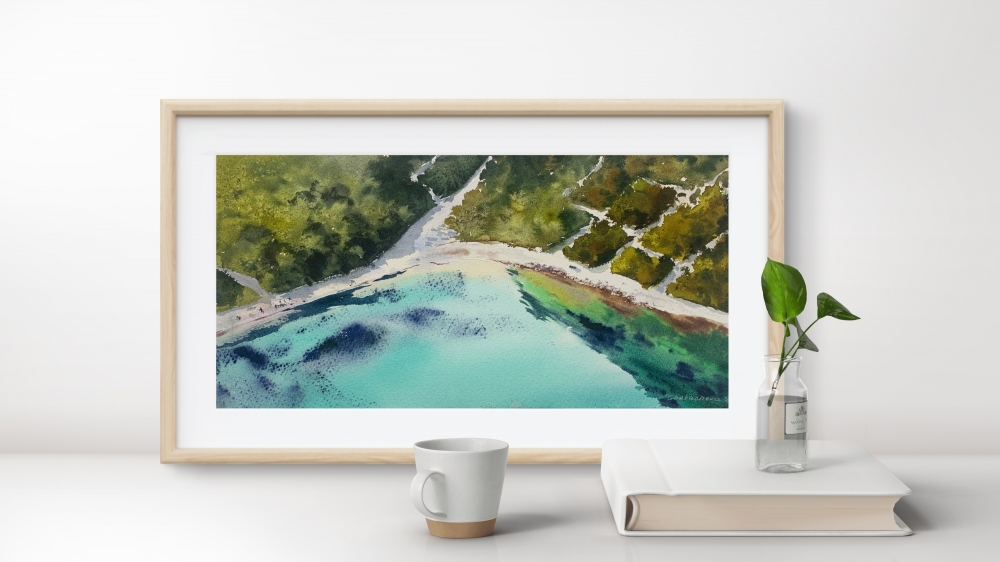 Seaside from a height of flight