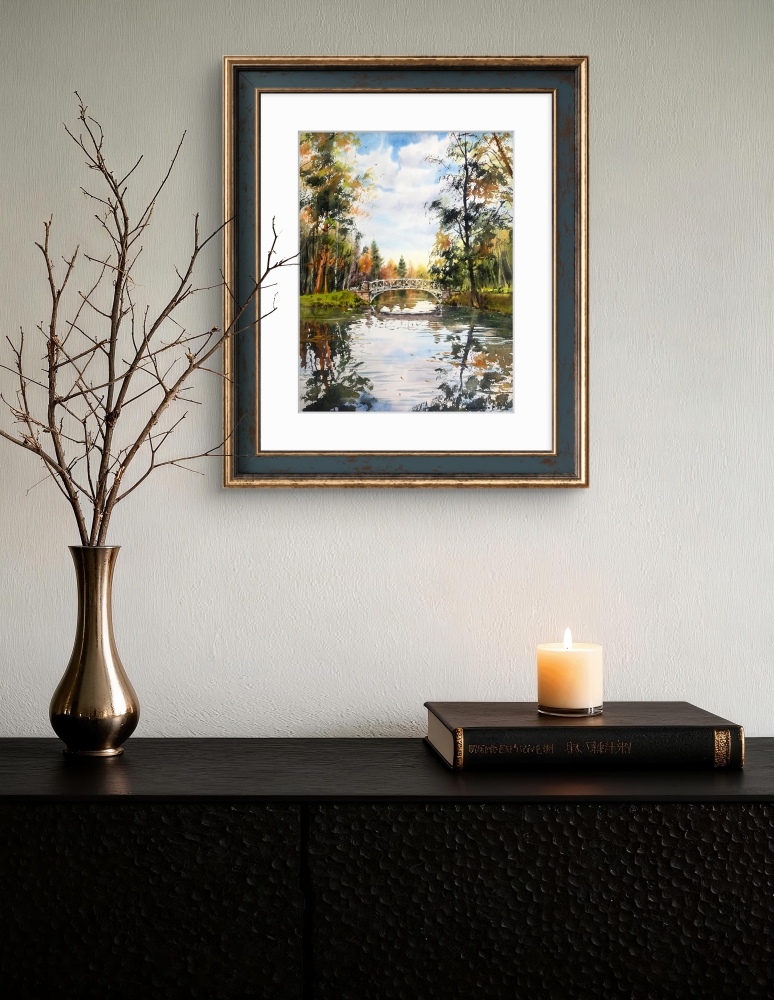 Autumn park in St. Petersburg