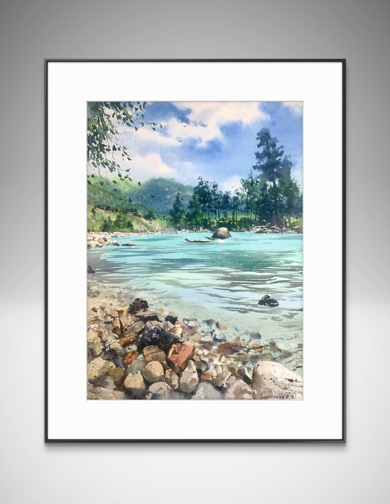 Mountain river Arkhyz