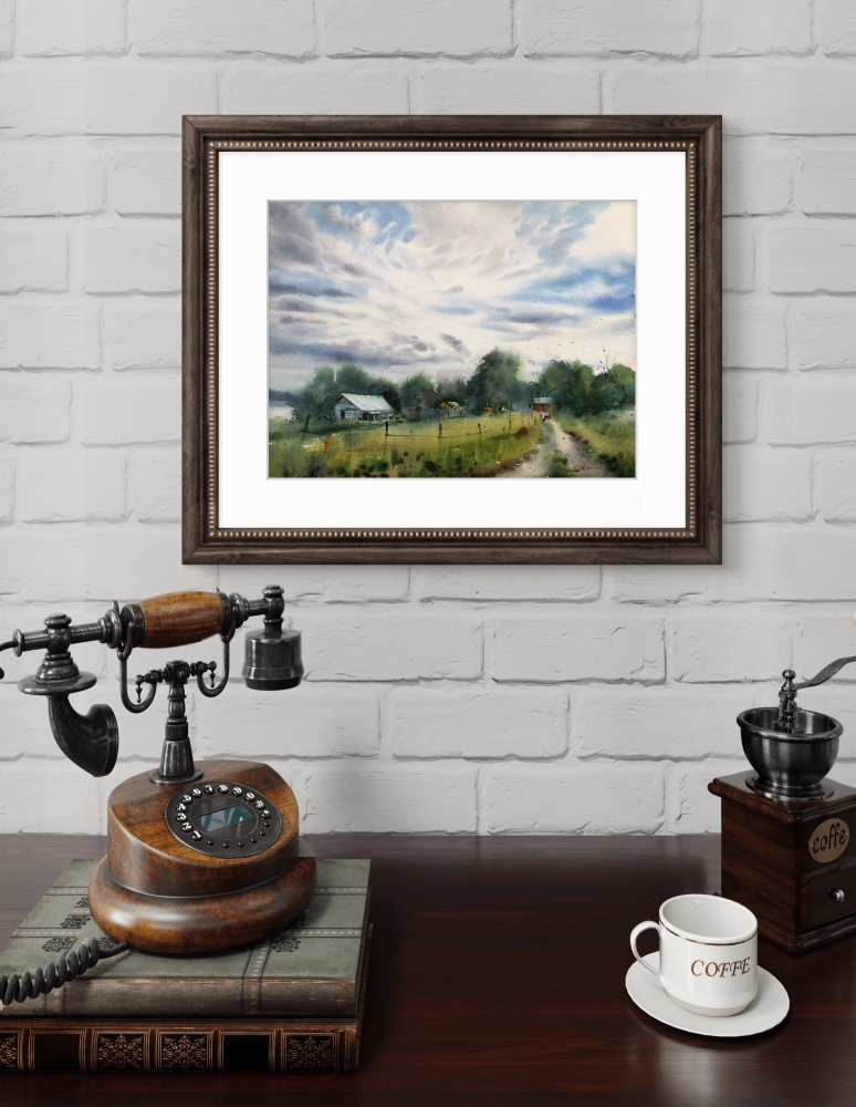 Clouds over the farm