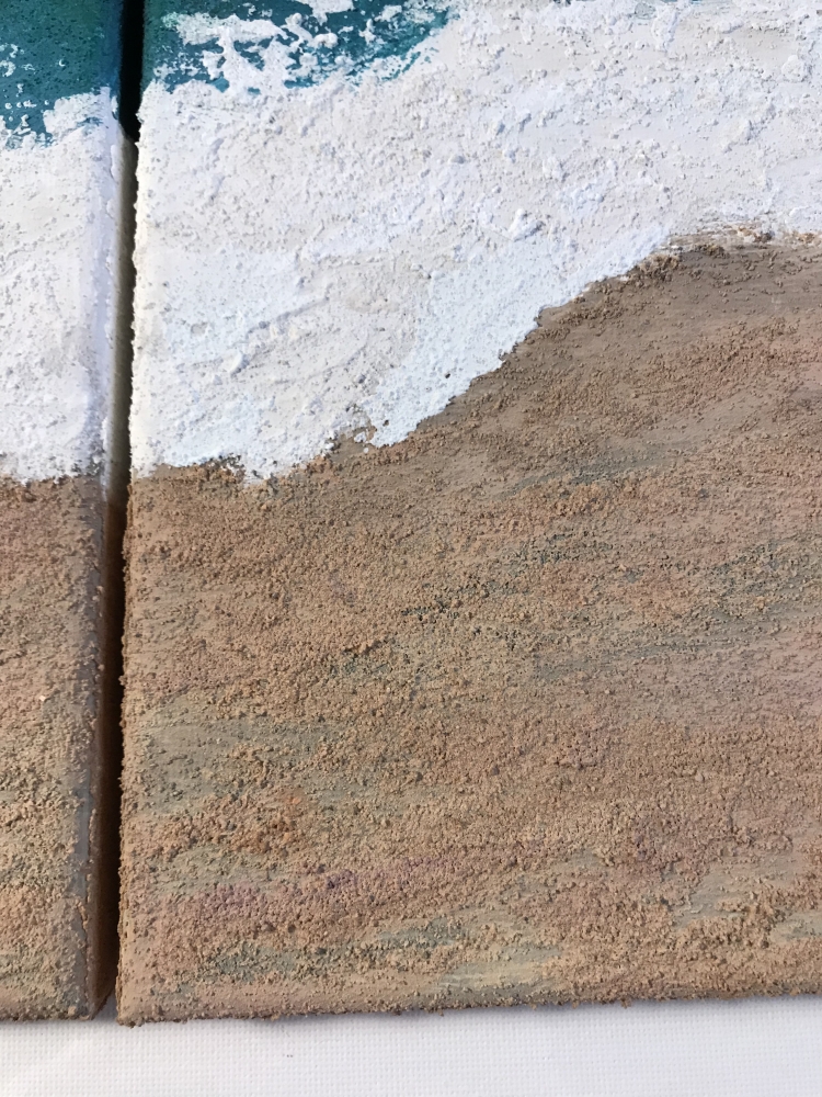 \"Coastal Serenity Diptych\"