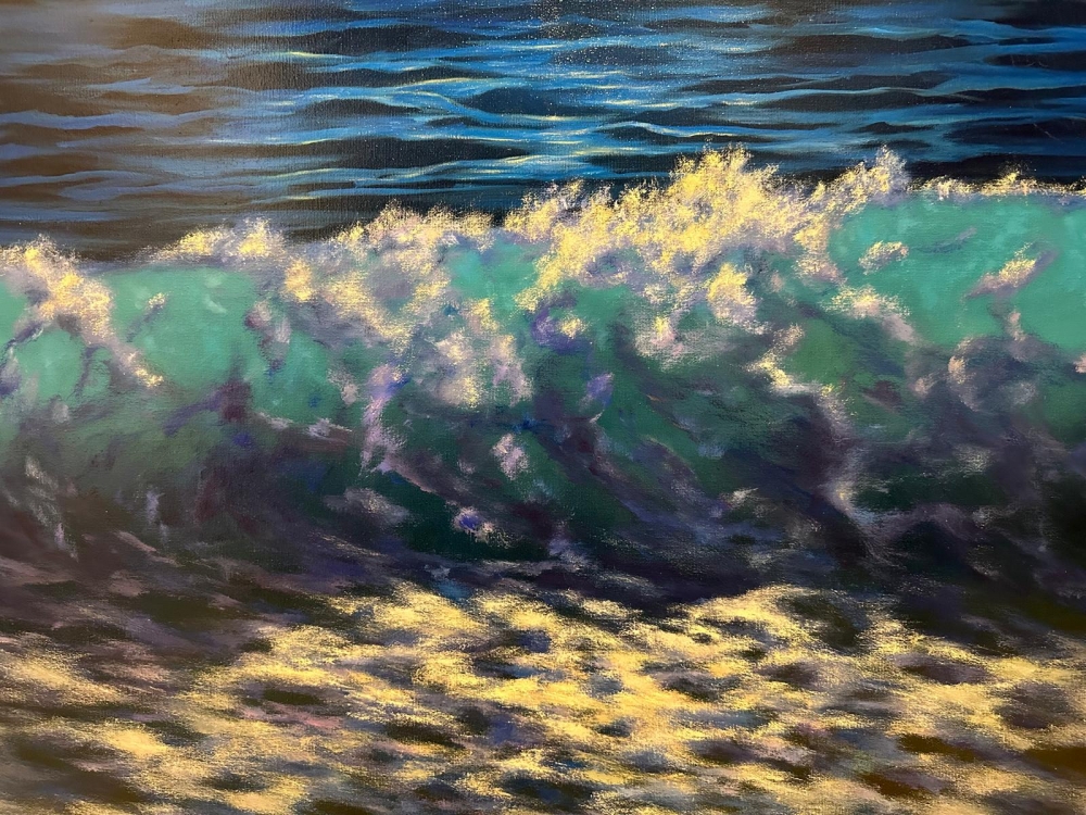 \"Eternal Serenity: A Wave's Dance\"