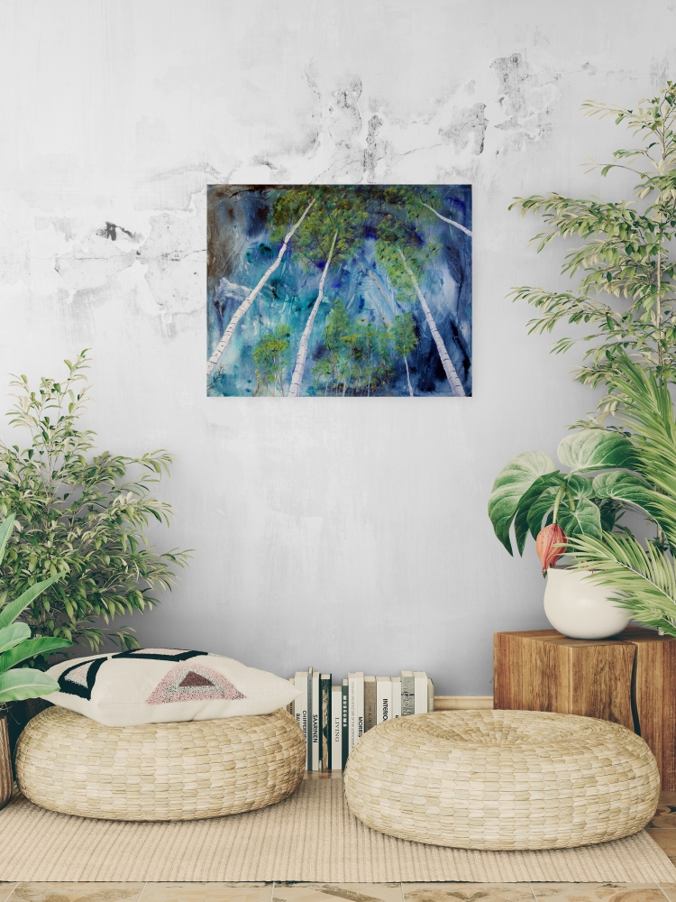 Abstraction of a Birch Forest.