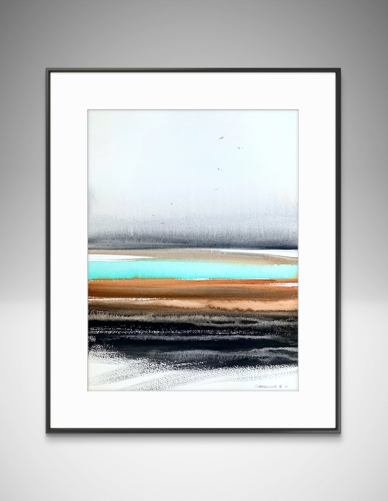 Abstraction River in the valley