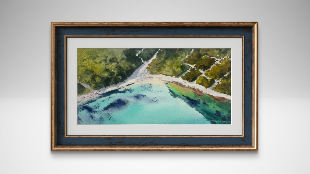 Seaside from a height of flight