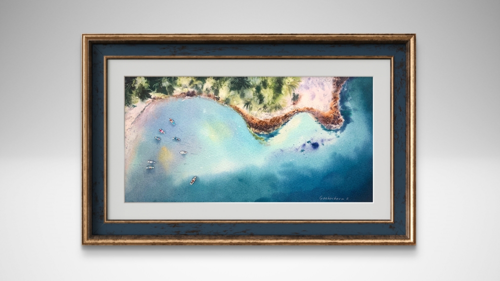 Seaside from a height of flight #5