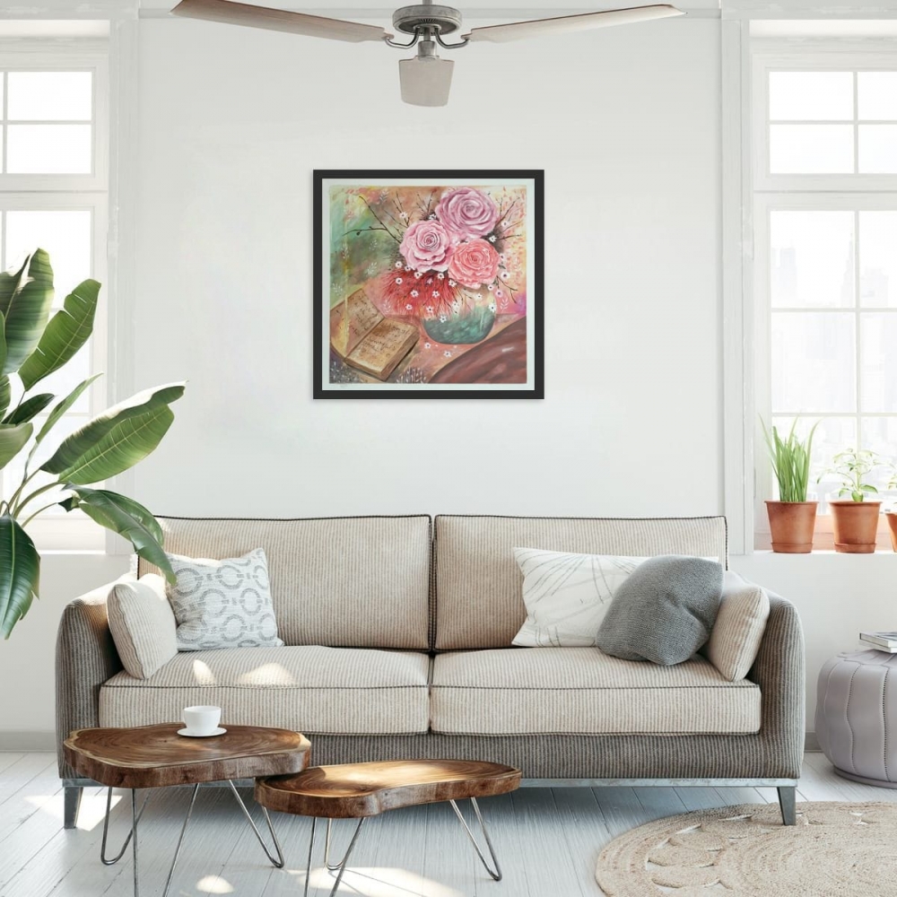 Vintage Blooms Canvas Painting