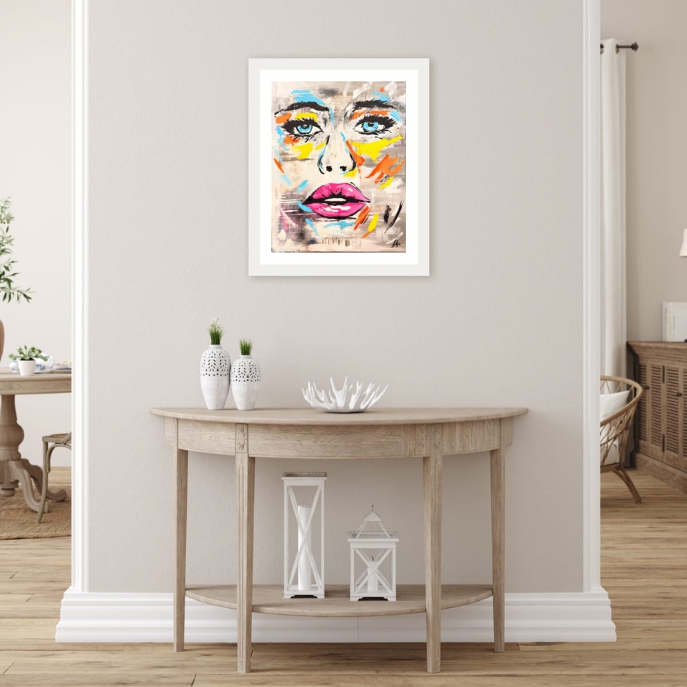 Abstract Face Canvas Art