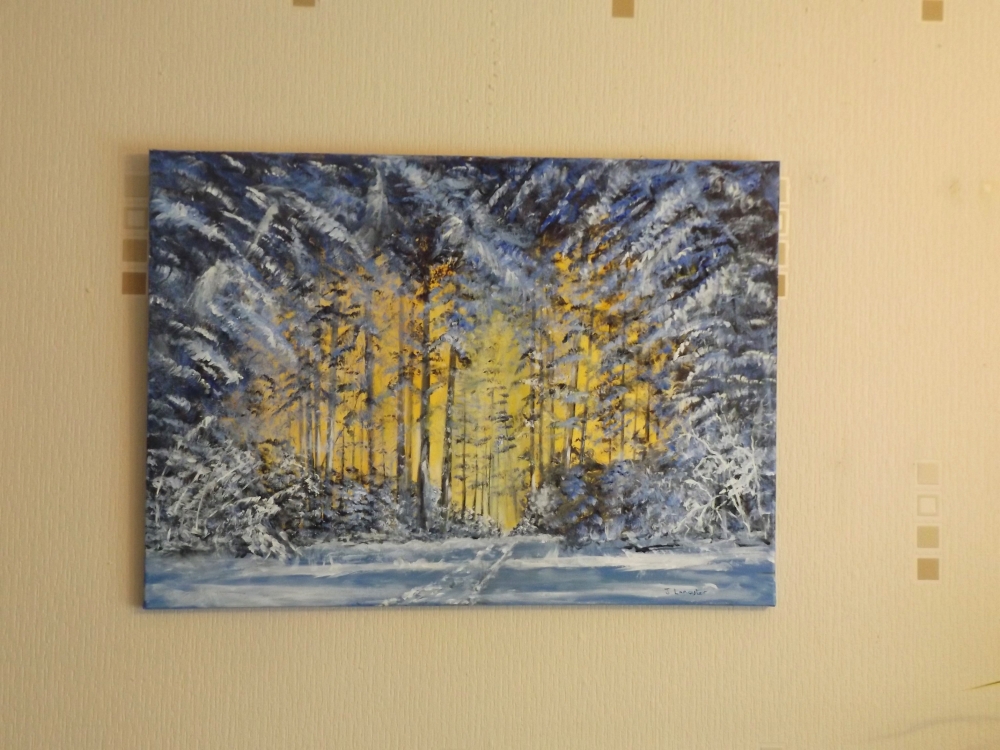 Whispers among snow clad trees