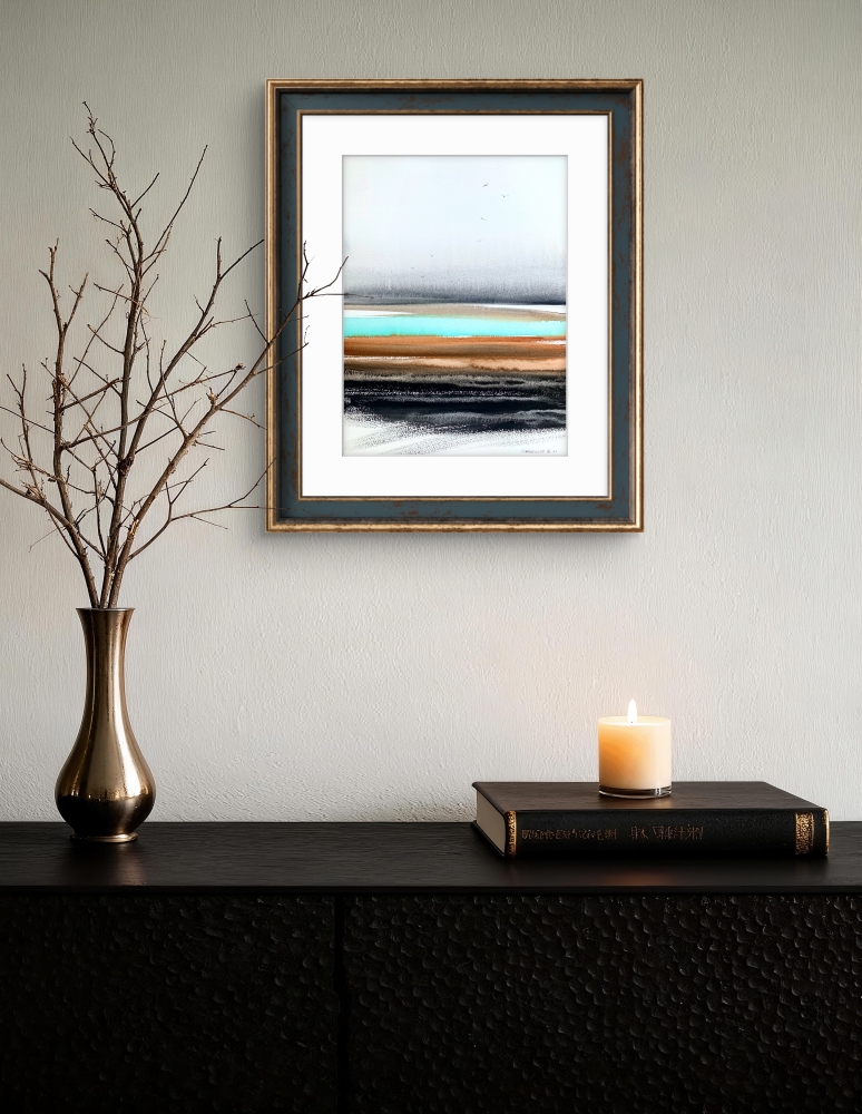 Abstraction River in the valley