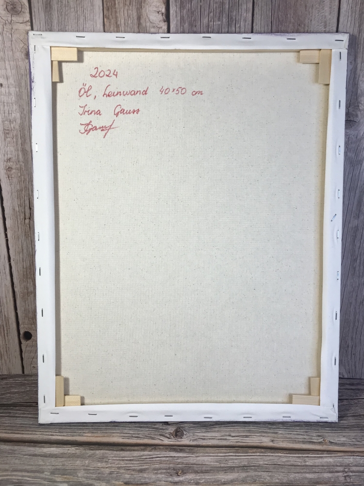 „Ruby Blossoms in Vase“