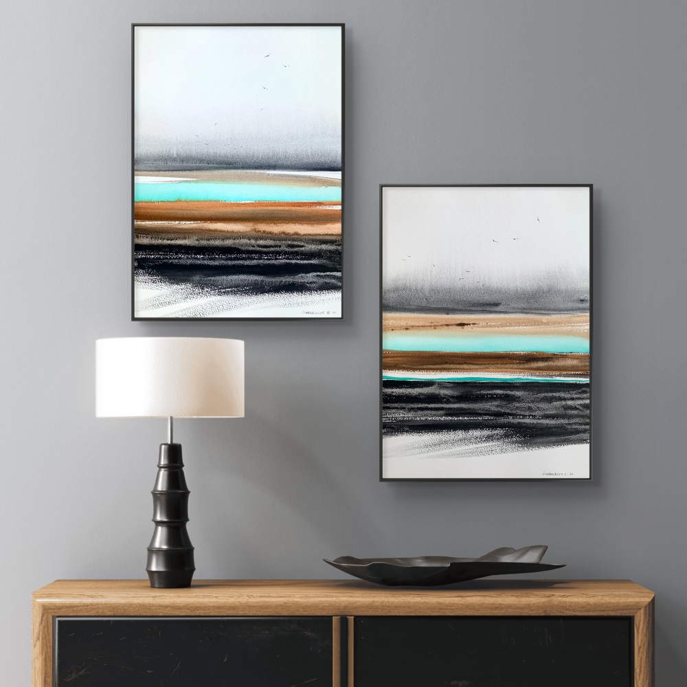 Abstraction River in the valley