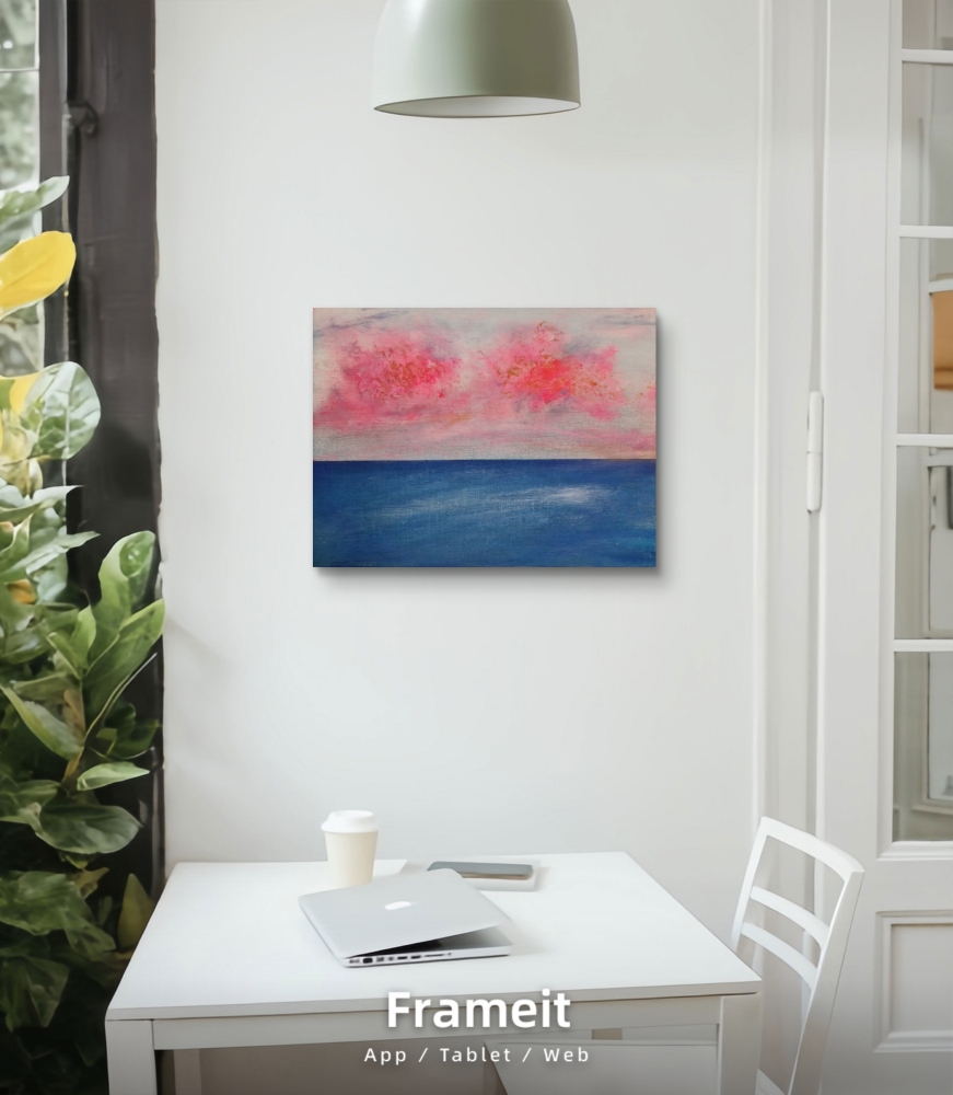 Where the sky learns the sea